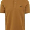 Fred Perry Polo M6000 Donker Caramel -Kleding Kortingswinkel 76710 1