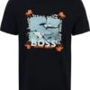 Hugo Boss T-shirt Teeshark Donkerblauw -Kleding Kortingswinkel 76778 1