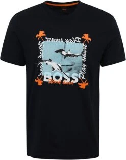 Hugo Boss T-shirt Teeshark Donkerblauw