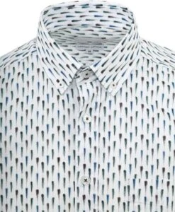 State Of Art Overhemd Shortsleeve Wit Print -Kleding Kortingswinkel 76923 2 1