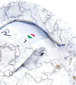 R2 Overhemd Koffiekopjes Wit 11 R2 Overhemd Koffiekopjes Wit -Kleding Kortingswinkel 76924 4