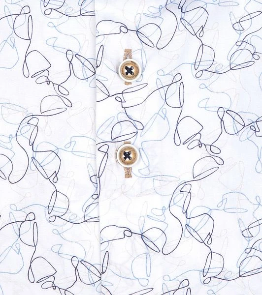 R2 Overhemd Koffiekopjes Wit 7 R2 Overhemd Koffiekopjes Wit - Afbeelding 5