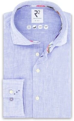 R2 Linnen Overhemd Blauw -Kleding Kortingswinkel 76942 1 1