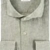 Profuomo Linnen Overhemd Groen -Kleding Kortingswinkel 76952 1