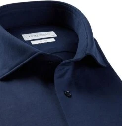 Profuomo Knitted Overhemd Navy -Kleding Kortingswinkel 76962 2 1