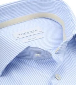 Profuomo Overhemd Strepen Lichtblauw -Kleding Kortingswinkel 76970 4 1