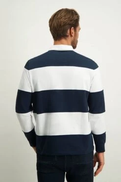 State Of Art Rugbyshirt Streep Donkerblauw -Kleding Kortingswinkel 77004 3