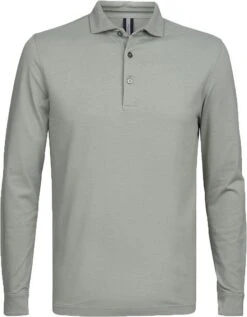 Profuomo Longsleeve Polo Lichtgroen