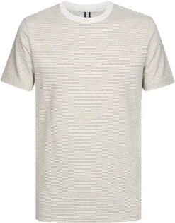 Profuomo T-Shirt Strepen Bruin -Kleding Kortingswinkel 77033 1 1