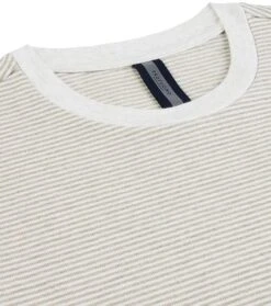 Profuomo T-Shirt Strepen Bruin -Kleding Kortingswinkel 77033 2 1