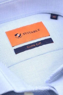 Suitable Overhemd Fijne Ruit Lichtblauw DM22-01 11 Suitable Overhemd Fijne Ruit Lichtblauw DM22-01 -Kleding Kortingswinkel 77039 4