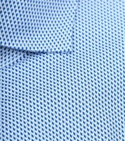 OLYMP Luxor Overhemd 24/Seven Print Blauw -Kleding Kortingswinkel 77060 3