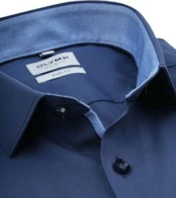 OLYMP Overhemd Level 5 SL7 Donkerblauw -Kleding Kortingswinkel 77081 2 1