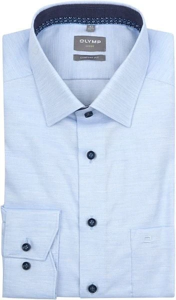 OLYMP Overhemd Luxor Comfort Fit Lichtblauw 6 OLYMP Overhemd Luxor Comfort Fit Lichtblauw - Afbeelding 4