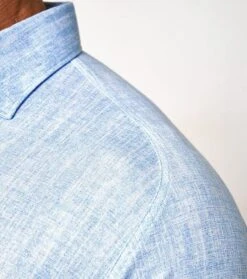 Desoto Overhemd Melange Lichtblauw -Kleding Kortingswinkel 77104 5