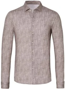 Desoto Overhemd Melange Bruin -Kleding Kortingswinkel 77106 1 1