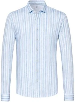 Desoto Overhemd Strepen Melange Lichtblauw 12 Desoto Overhemd Strepen Melange Lichtblauw -Kleding Kortingswinkel 77107 1 1
