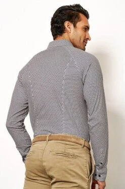 Desoto Overhemd Kubus Navy -Kleding Kortingswinkel 77108 4