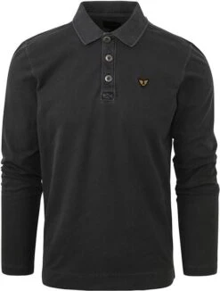 PME Legend Longsleeve Polo Antraciet -Kleding Kortingswinkel 77176 1 1