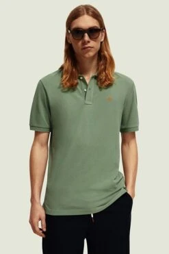Scotch And Soda Pique Polo Groen 9 Scotch And Soda Pique Polo Groen -Kleding Kortingswinkel 77179 10