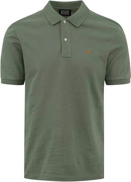 Scotch And Soda Pique Polo Groen 3 Scotch And Soda Pique Polo Groen