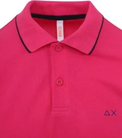 Sun68 Poloshirt Small Stripe Roze -Kleding Kortingswinkel 77263 2 1