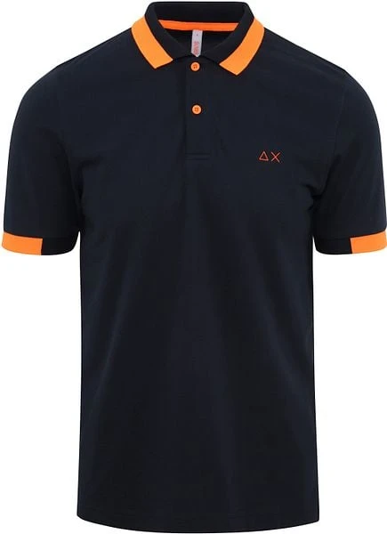 Sun68 Poloshirt Big Stripes Navy 7 Sun68 Poloshirt Big Stripes Navy - Afbeelding 5