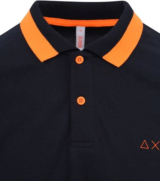 Sun68 Poloshirt Big Stripes Navy 8 Sun68 Poloshirt Big Stripes Navy - Afbeelding 6