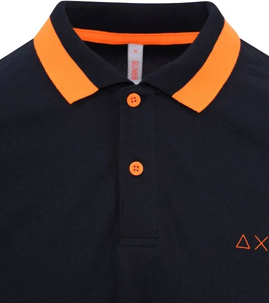 Sun68 Poloshirt Big Stripes Navy 4 Sun68 Poloshirt Big Stripes Navy - Afbeelding 2