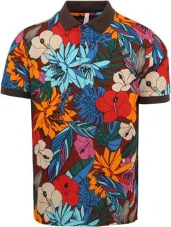 Sun68 Poloshirt Bloemen Multicolour -Kleding Kortingswinkel 77276 1 1