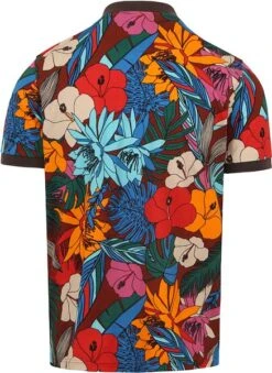 Sun68 Poloshirt Bloemen Multicolour -Kleding Kortingswinkel 77276 4