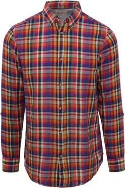 Scotch And Soda Overhemd Ruit Multicolour