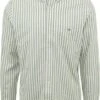 Gant Casual Overhemd Streep Linnen Groen -Kleding Kortingswinkel 77288 1