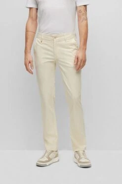 Hugo Boss Chino Schino Slim Lichtbeige 10 Hugo Boss Chino Schino Slim Lichtbeige -Kleding Kortingswinkel 77306 3