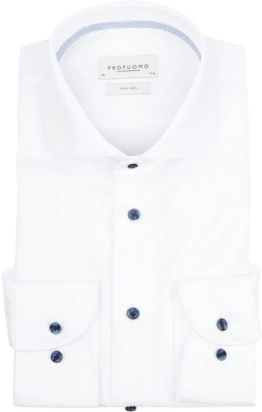 Profuomo Twill Overhemd Wit 3 Profuomo Twill Overhemd Wit