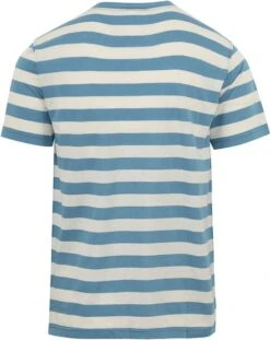 Armor-Lux T-Shirt Linnen Strepen Blauw -Kleding Kortingswinkel 77360 3