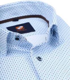 Suitable Overhemd Print Lichtblauw 12 Suitable Overhemd Print Lichtblauw -Kleding Kortingswinkel 77405 2 1