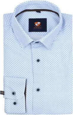 Suitable Overhemd Print Lichtblauw 11 Suitable Overhemd Print Lichtblauw -Kleding Kortingswinkel 77405 4 1