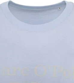 Marc O'Polo T-Shirt Logo Lichtblauw -Kleding Kortingswinkel 77415 2