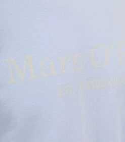 Marc O'Polo T-Shirt Logo Lichtblauw -Kleding Kortingswinkel 77415 3