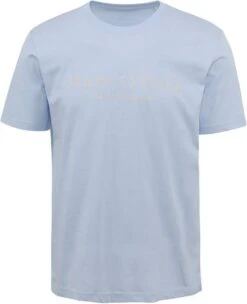 Marc O'Polo T-Shirt Logo Lichtblauw