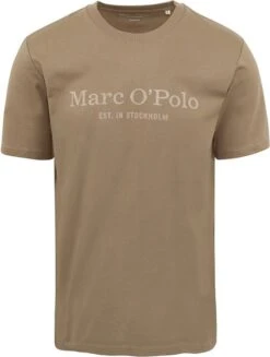 Marc O'Polo T-Shirt Logo Bruin