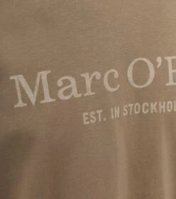 Marc O'Polo T-Shirt Logo Bruin -Kleding Kortingswinkel 77417 7