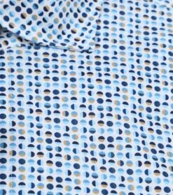 Olymp Luxor Overhemd Cirkels Blauw 11 Olymp Luxor Overhemd Cirkels Blauw -Kleding Kortingswinkel 77457 4