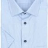 OLYMP Short Sleeve Overhemd Luxor Melange Lichtblauw -Kleding Kortingswinkel 77470 1