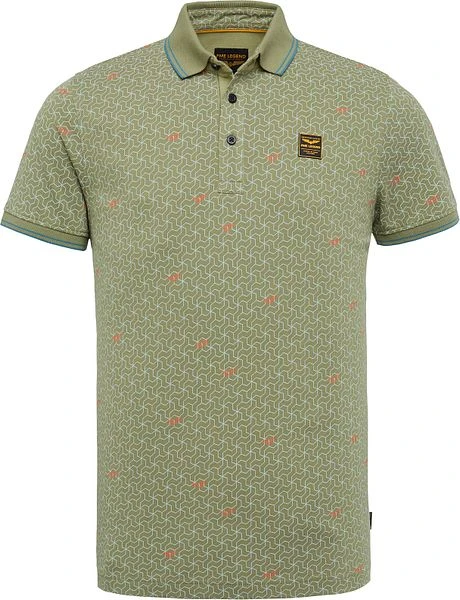 PME Legend Polo Print Groen 3 PME Legend Polo Print Groen