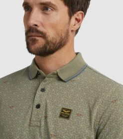 PME Legend Polo Print Groen 12 PME Legend Polo Print Groen -Kleding Kortingswinkel 77472 5