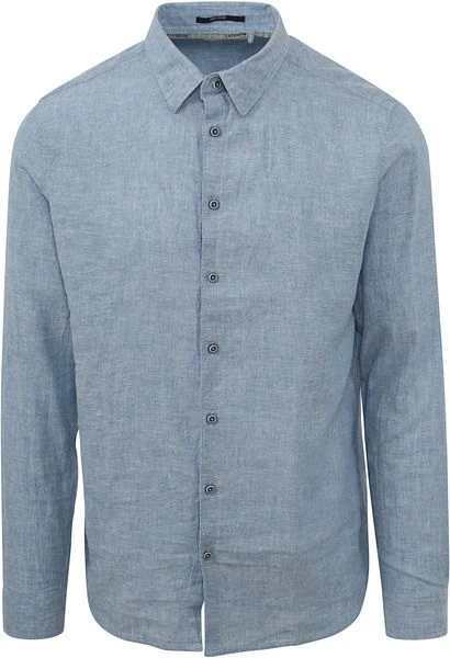 No-Excess No Excess Overhemd Linnen Blauw