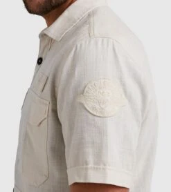 PME Legend Short Sleeve Overhemd Ecru 12 PME Legend Short Sleeve Overhemd Ecru -Kleding Kortingswinkel 77498 5