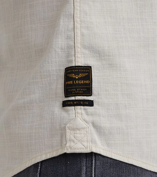 PME Legend Short Sleeve Overhemd Ecru 8 PME Legend Short Sleeve Overhemd Ecru - Afbeelding 6